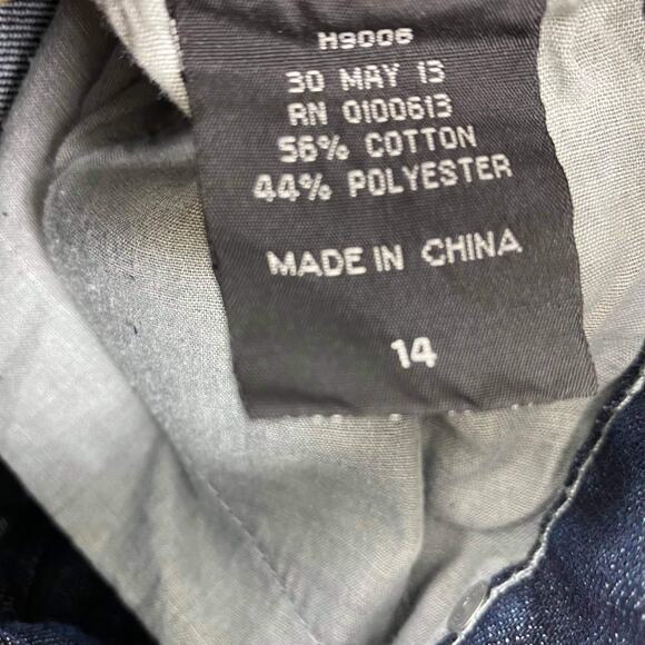 MONGOOSE Girls Dark Stone Washed Straight Leg Denim Jeans - Picture 4 of 11